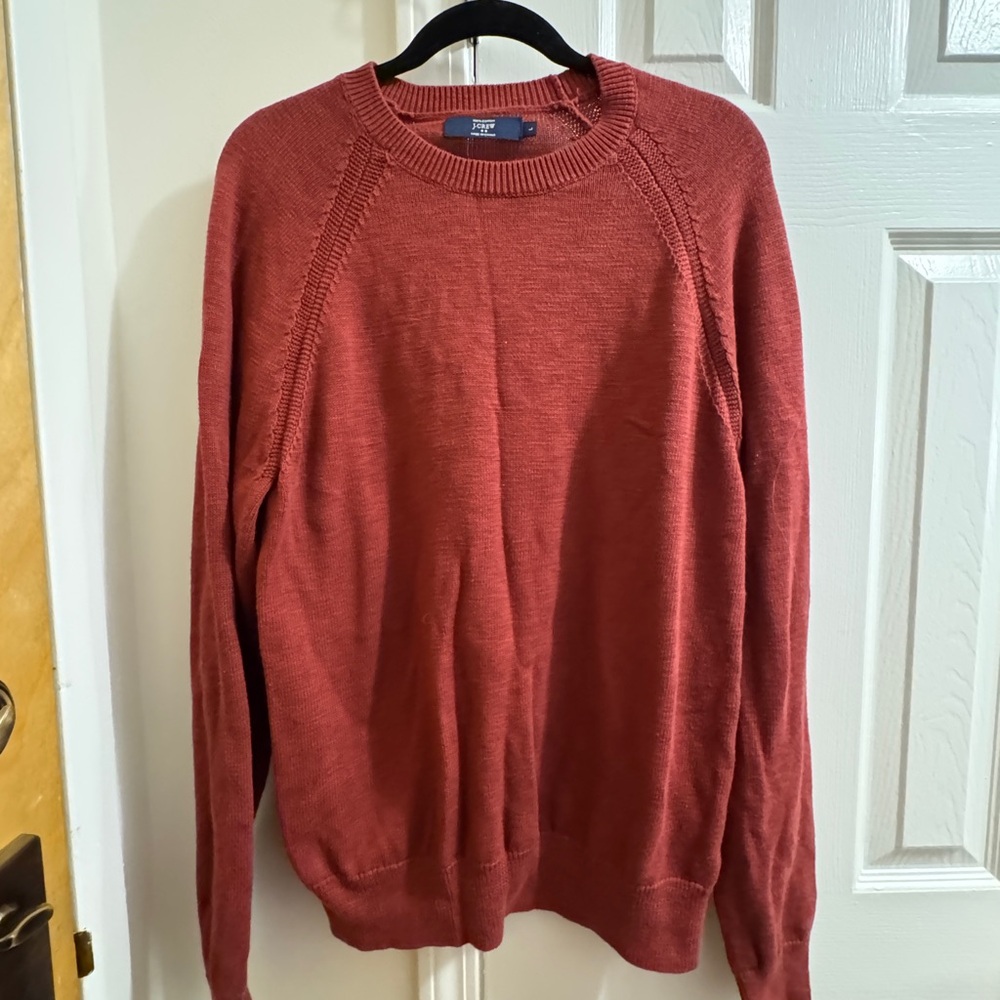 J. Crew Men's Rust Crewneck Sweater